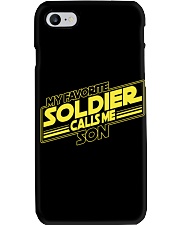 Veteran Gift My Favorite Soldier Calls Me Son Phone Case tile