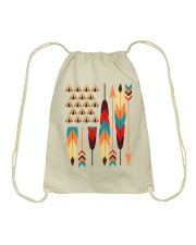 Native American Pride Feather Arrow Drawstring Bag tile