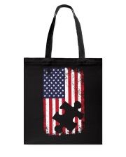 Autism Awareness American Flag Tote Bag tile
