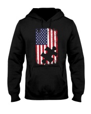 Autism Awareness American Flag Hooded Sweatshirt tile