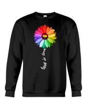 LGBT Pride Gift Peace Flower Love Is Love Crewneck Sweatshirt tile