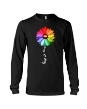 LGBT Pride Gift Peace Flower Love Is Love Long Sleeve Tee tile