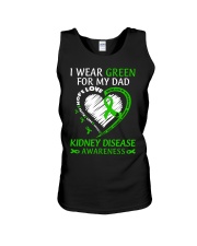Kidney Disease Awareness I Wear Green For My Dad Love Hope Faith Unisex Tank tile