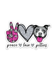 Gift For Dog Lover Peace Love Pitties Sticker tile