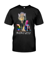 LGBT Pride Gift Mama Wolf Premium Fit Mens Tee tile