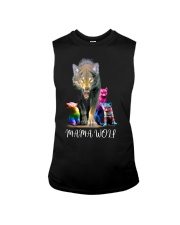 LGBT Pride Gift Mama Wolf Sleeveless Tee tile