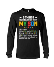 Autism Awareness 5 Things You Should Know About My Son Long Sleeve Tee tile