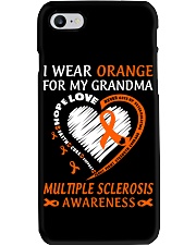 Multiple Sclerosis Awarerness I Wear Orange For My Grandma Phone Case tile