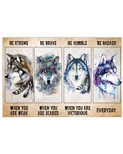 Be Strong When Weak Be Brave When Scared Be Humble Horizontal Poster tile