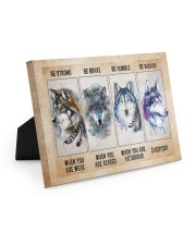 Be Strong When Weak Be Brave When Scared Be Humble 10x8 Easel-Back Gallery Wrapped Canvas thumbnail