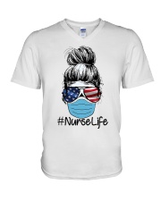 Nurse Gift For Girl NurseLife V-Neck T-Shirt tile