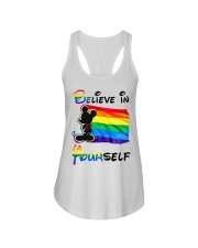 LGBT Pride Gift Believe In Yourself Ladies Flowy Tank tile
