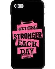 Breast Cancer Awareness Getting Stronger Each Day Phone Case tile