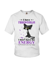 I Have Fibromyalgia I Don't Have The Energy Grumpy Cat Youth T-Shirt tile