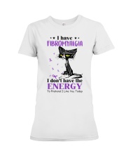 I Have Fibromyalgia I Don't Have The Energy Grumpy Cat Premium Fit Ladies Tee tile