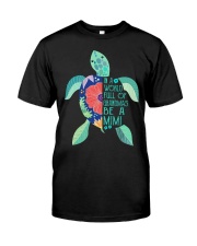 Gift For Turtle Lover In A World Full Of Grandmas Be A MiMi Premium Fit Mens Tee tile