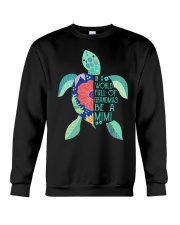 Gift For Turtle Lover In A World Full Of Grandmas Be A MiMi Crewneck Sweatshirt tile