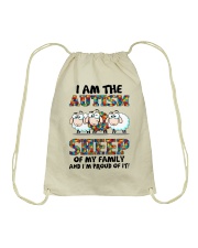 Autism Awareness I Am The Autism Sheep Of My Family I'm Proud Of It Drawstring Bag tile