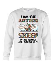 Autism Awareness I Am The Autism Sheep Of My Family I'm Proud Of It Crewneck Sweatshirt tile