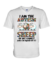 Autism Awareness I Am The Autism Sheep Of My Family I'm Proud Of It V-Neck T-Shirt tile