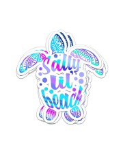 Gift For Turtle Lover Salty Lil Beach Sticker - 6 pack (Vertical) front