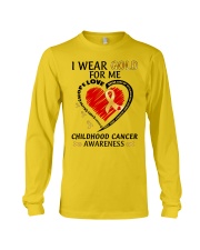 Childhood Cancer Awareness I Wear Gold For Me Never Give Up Faith Long Sleeve Tee tile