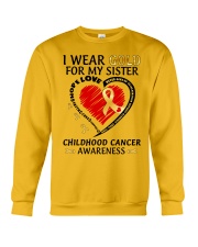 Childhood Cancer Awareness I Wear Gold For My Sister Crewneck Sweatshirt tile