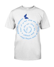 The Strongest People Are Not Those Who Show Strength Butterfly Diabetes Awareness Classic T-Shirt front