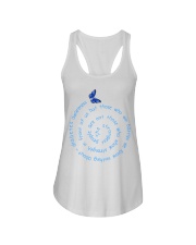 The Strongest People Are Not Those Who Show Strength Butterfly Diabetes Awareness Ladies Flowy Tank tile