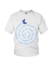 The Strongest People Are Not Those Who Show Strength Butterfly Diabetes Awareness Youth T-Shirt tile