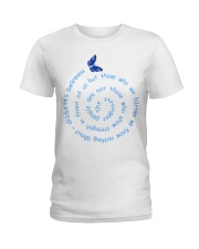 The Strongest People Are Not Those Who Show Strength Butterfly Diabetes Awareness Ladies T-Shirt tile