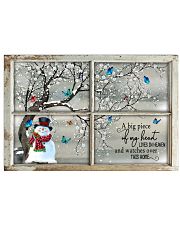 Memorial Gift Snowman A Big Piece Of My Heart Lives In Heaven Horizontal Poster tile