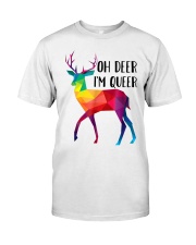 LGBT Pride Gift Oh Deer I'm Queer Premium Fit Mens Tee tile