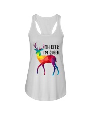 LGBT Pride Gift Oh Deer I'm Queer Ladies Flowy Tank tile