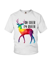 LGBT Pride Gift Oh Deer I'm Queer Youth T-Shirt tile