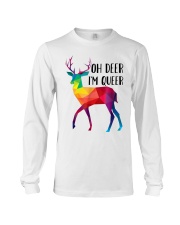 LGBT Pride Gift Oh Deer I'm Queer Long Sleeve Tee tile
