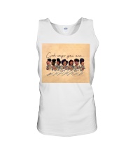 Gift For Black God Says You Are Unique Special Lovely Strong Black Girls Flowers Unisex Tank tile