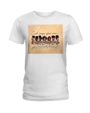 Gift For Black God Says You Are Unique Special Lovely Strong Black Girls Flowers Ladies T-Shirt tile