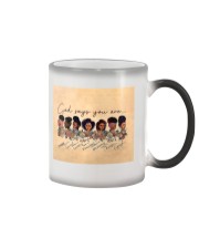 Gift For Black God Says You Are Unique Special Lovely Strong Black Girls Flowers Color Changing Mug tile