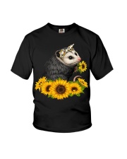 Animal Lover Opossum Sunflower Youth T-Shirt tile