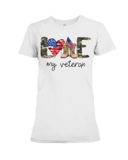 Gift For Veteran Love My Veteran Premium Fit Ladies Tee tile