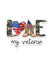 Gift For Veteran Love My Veteran Sticker tile