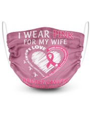 Breast Cancer Awareness Heart I Wear Pink For My Wife Masks tile