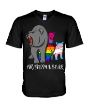 LGBT Pride Gift Grandma Bear V-Neck T-Shirt tile