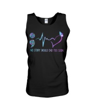 Suicide Prevention Awareness Semicolon No Story Should End Too Soon Butterfly Unisex Tank tile