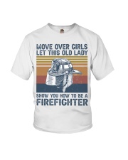 Firefighter Gift Vintage Cap Move Over Girls Let This Old Lady Youth T-Shirt tile