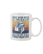 Firefighter Gift Vintage Cap Move Over Girls Let This Old Lady Mug tile