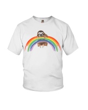 LGBT Pride Gift Sloth Rainbow Youth T-Shirt tile