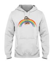 LGBT Pride Gift Sloth Rainbow Hooded Sweatshirt tile
