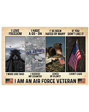 I Love Freedom I Am An Air Force Veteran 36x24 Poster front